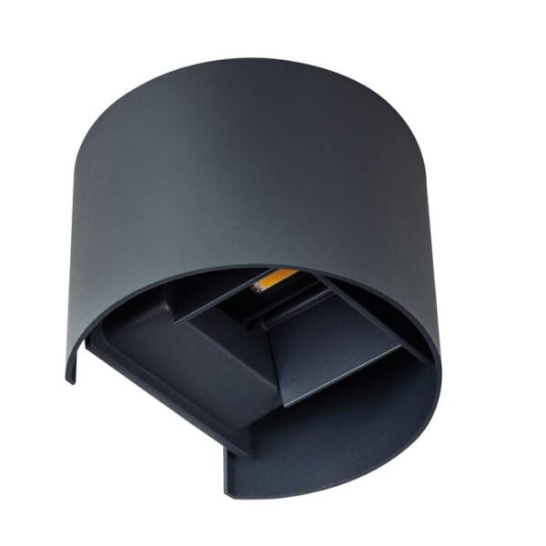 Applique LED 7w Luce Natura doppia emissione Regolabile IP65 Nero